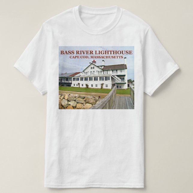 Faro del río Bass, camiseta de Massachusetts (Diseño del anverso)