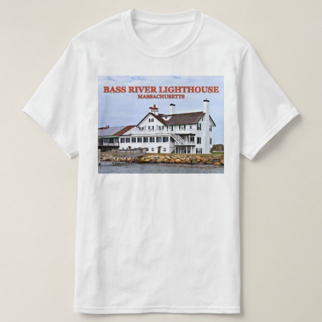 Faro del río Bass, camiseta de Massachusetts (Diseño del anverso)