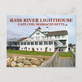 Faro del río Bass, postal de Massachusetts