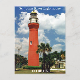 Faro del río St. Johns, postal de Florida