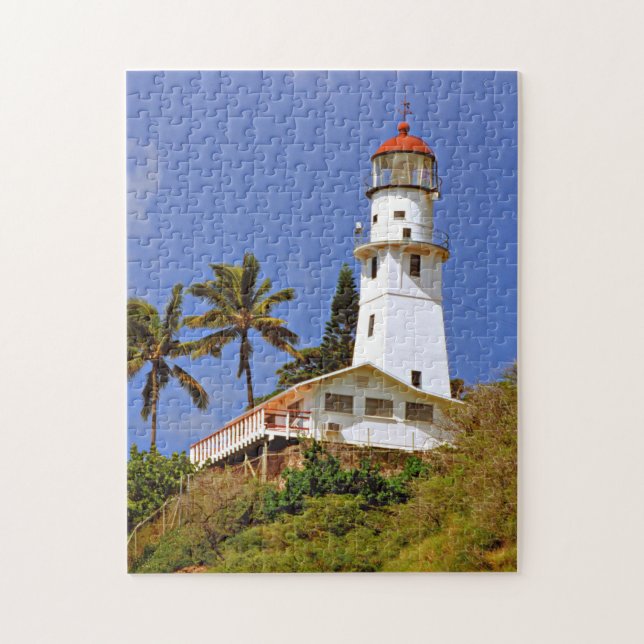 Faro Diamond Head, O'ahu, Puzzle Hawai'i (Vertical)