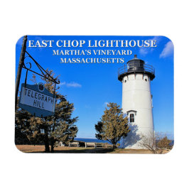 Faro East Chop, imán fotográfico de Massachusetts