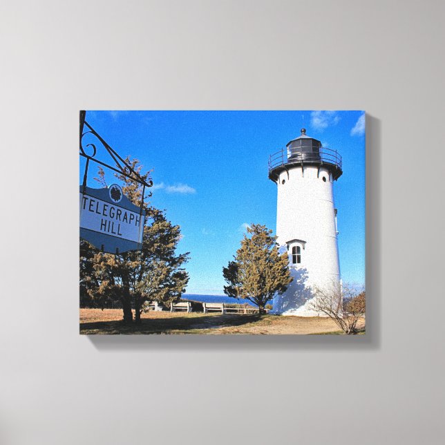 Faro East Chop, impresión de lienzo de Massachuset (Anverso)