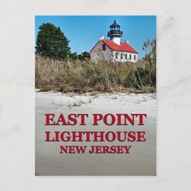 Faro East Point, postal de Nueva Jersey (Anverso)
