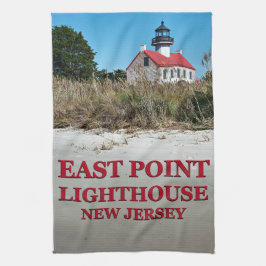 Faro East Point, toalla de té de Nueva Jersey