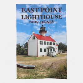 Faro East Point, toalla de té de Nueva Jersey