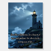 Faro Elegante de Luz Azul