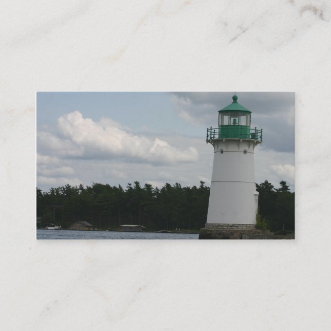 Faro en la tarjeta de visita del lago (Anverso)