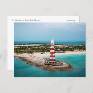 Faro en Ocean Cay, Bahamas postal