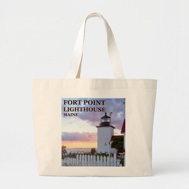 Faro Fort Point, Bolsa Maine Tote (Frente)