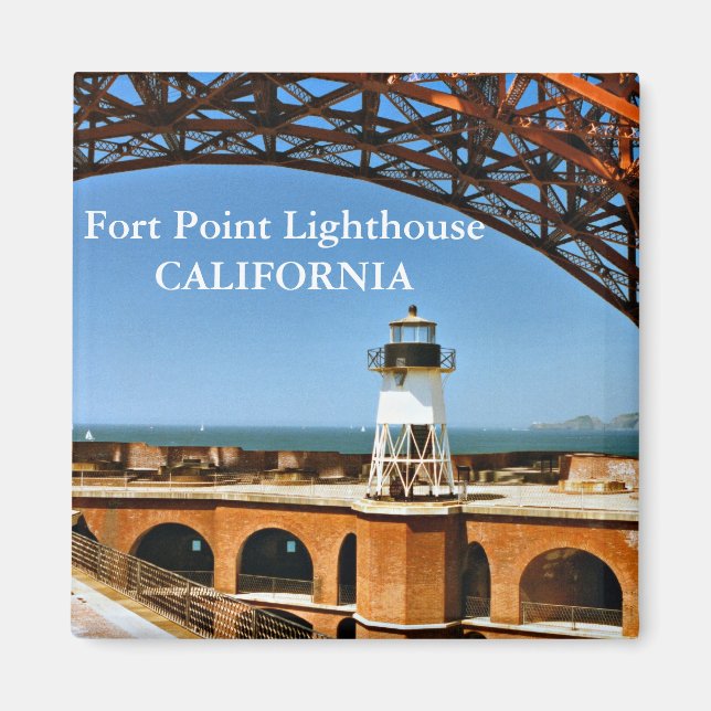 Faro Fort Point, imán de California (Frente)