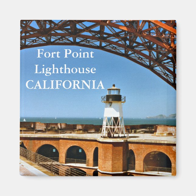 Faro Fort Point, imán de California (Frente)