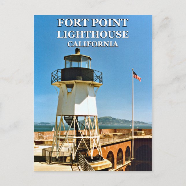 Faro Fort Point, postal de California (Anverso)