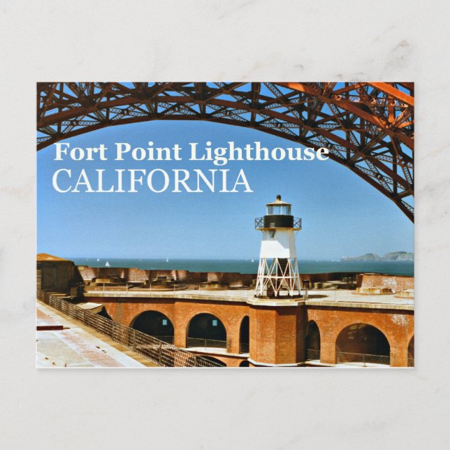 Faro Fort Point, postal de California (Anverso)