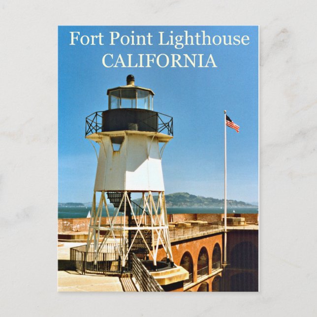 Faro Fort Point, postal de California (Anverso)
