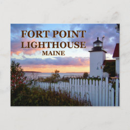 Faro Fort Point, postal Maine