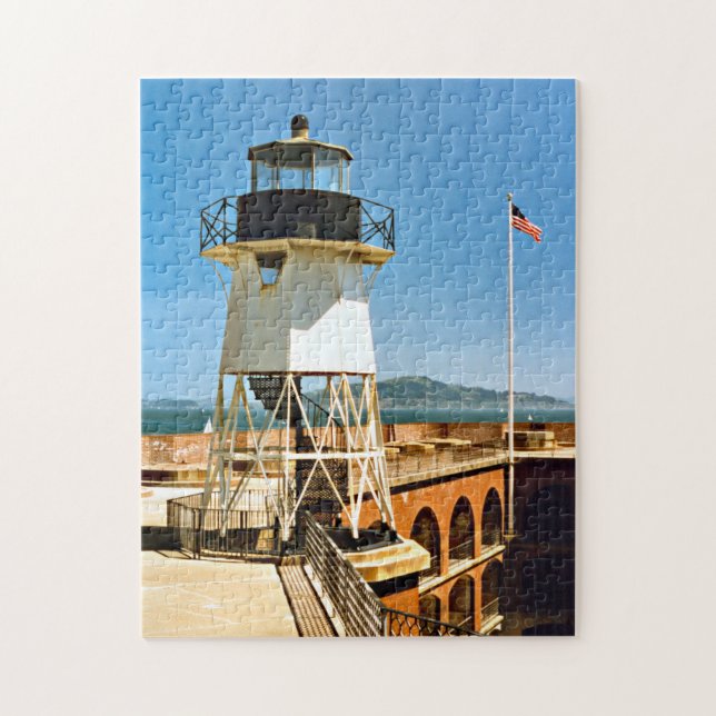 Faro Fort Point, rompecabezas de California (Vertical)