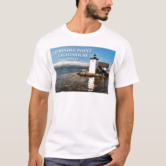 Faro Grindle Point, camiseta Maine (Anverso)