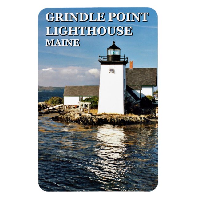 Faro Grindle Point, imán Maine Flexi (Vertical)
