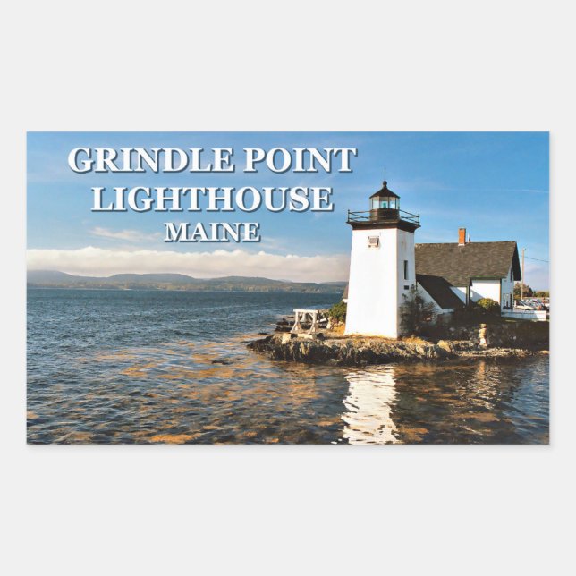 Faro Grindle Point, Pegatinas de Maine (Anverso)