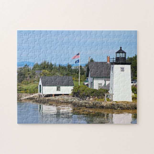 Faro Grindle Point, rompecabezas de Maine (Horizontal)