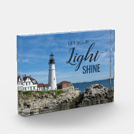 Faro inspirador Foto Portland Head Maine
