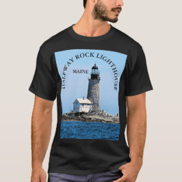 Faro intermedio de la roca, camiseta de Maine
