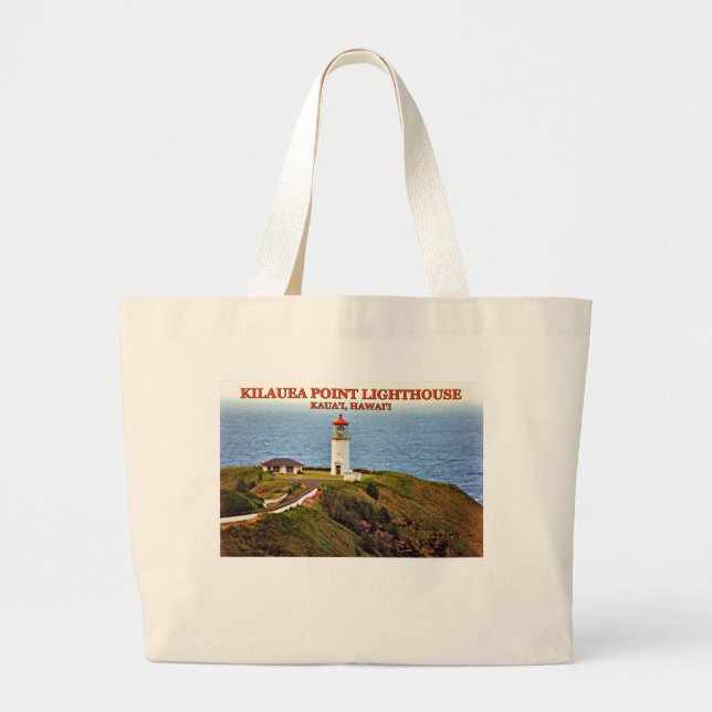 Faro Kilauea Point, Kauai, Bolsa Tote de Hawaii (Frente)
