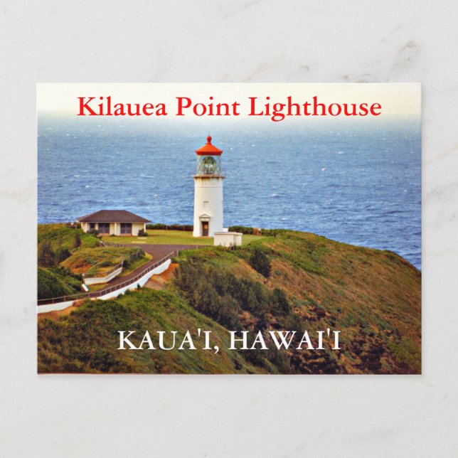 Faro Kilauea Point, postal de Kaua'i (Anverso)