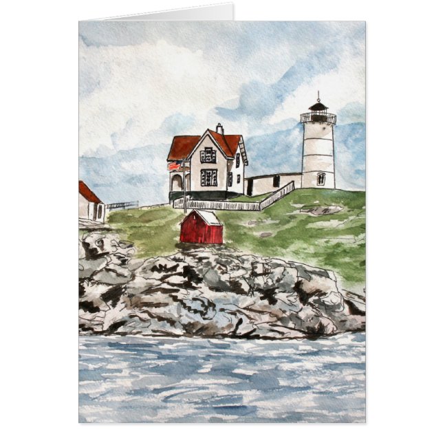 Faro Maine de Neddick del cabo (Frente)