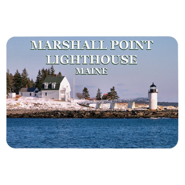 Faro Marshall Point, imán Maine Flexi (Horizontal)