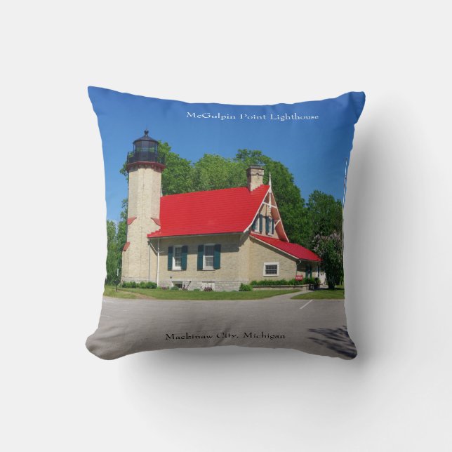 Faro McGulpin Point 2019 almohada cuadrada (Anverso)