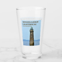 Faro Minots Ledge, vaso de pinta de Massachusetts
