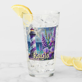 Faro morado con Foxglove e Iris personalizado