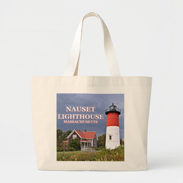 Faro Nauset, Bolsa Tote de Cape Cod (Frente)