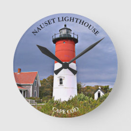 Faro Nauset, reloj de pared de MAMÁES de Cape Cod