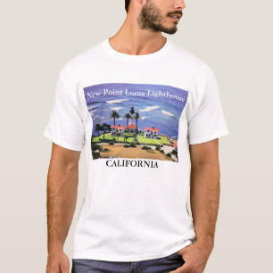 Faro New Point Loma, camiseta de California