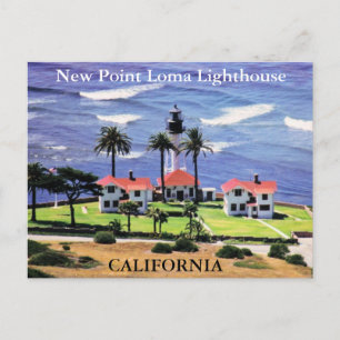 Faro New Point Loma, postal de California