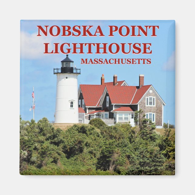 Faro Nobska Point, imán de Massachusetts (Frente)