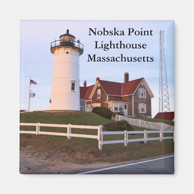 Faro Nobska Point, imán de Massachusetts (Frente)