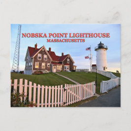 Faro Nobska Point, postal de Massachusetts