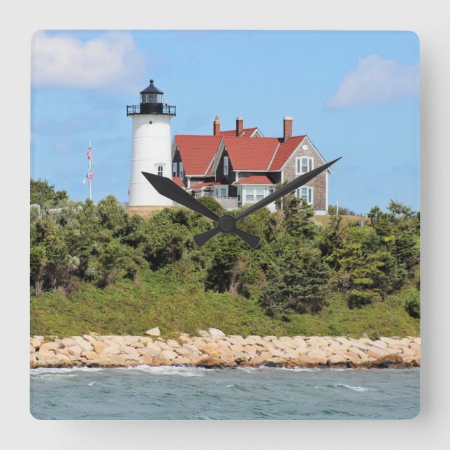 Faro Nobska Point, reloj de pared de Massachusetts (Anverso)