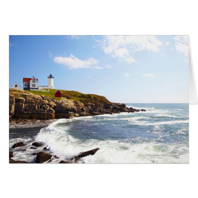 Faro "Nubble" de Cabo Neddick en Maine (Anverso (Horizontal))