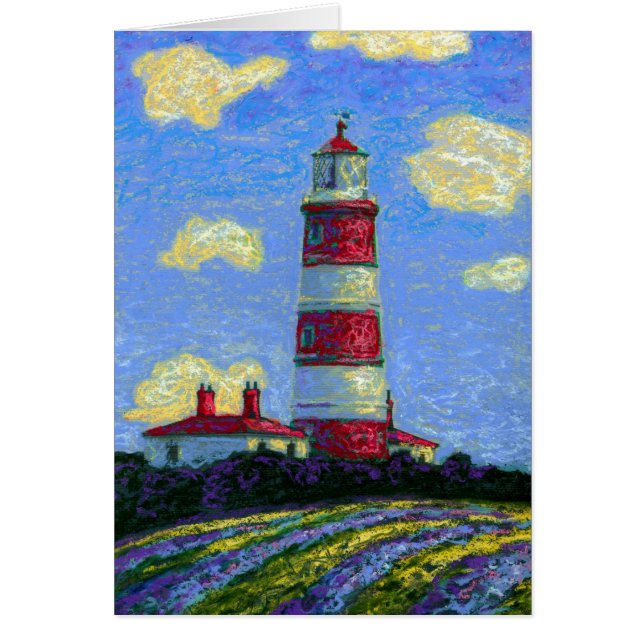 Faro Pastel y campos de lavanda (Frente)