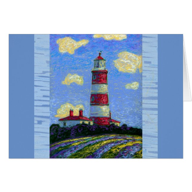 Faro Pastel y campos de lavanda (Anverso (Horizontal))