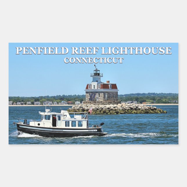 Faro Penfield Reef, Pegatinas de Connecticut (Anverso)