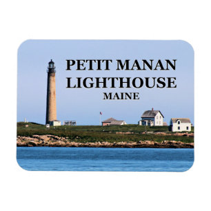 Faro pequeno de Manan, imán de Maine Flexi