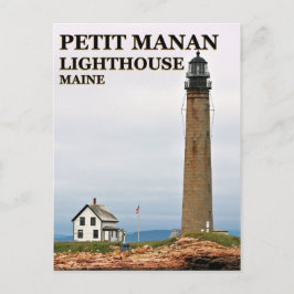 Faro Petit Manan, postal Maine
