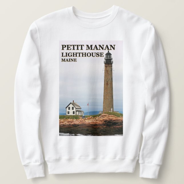 Faro Petit Manan, sudadera (Anverso del diseño)