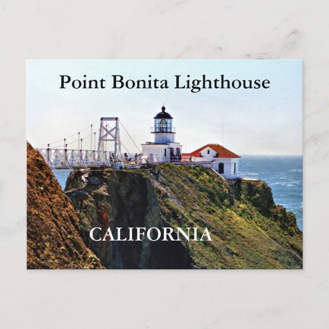 Faro Point Bonita, postal de California (Anverso)